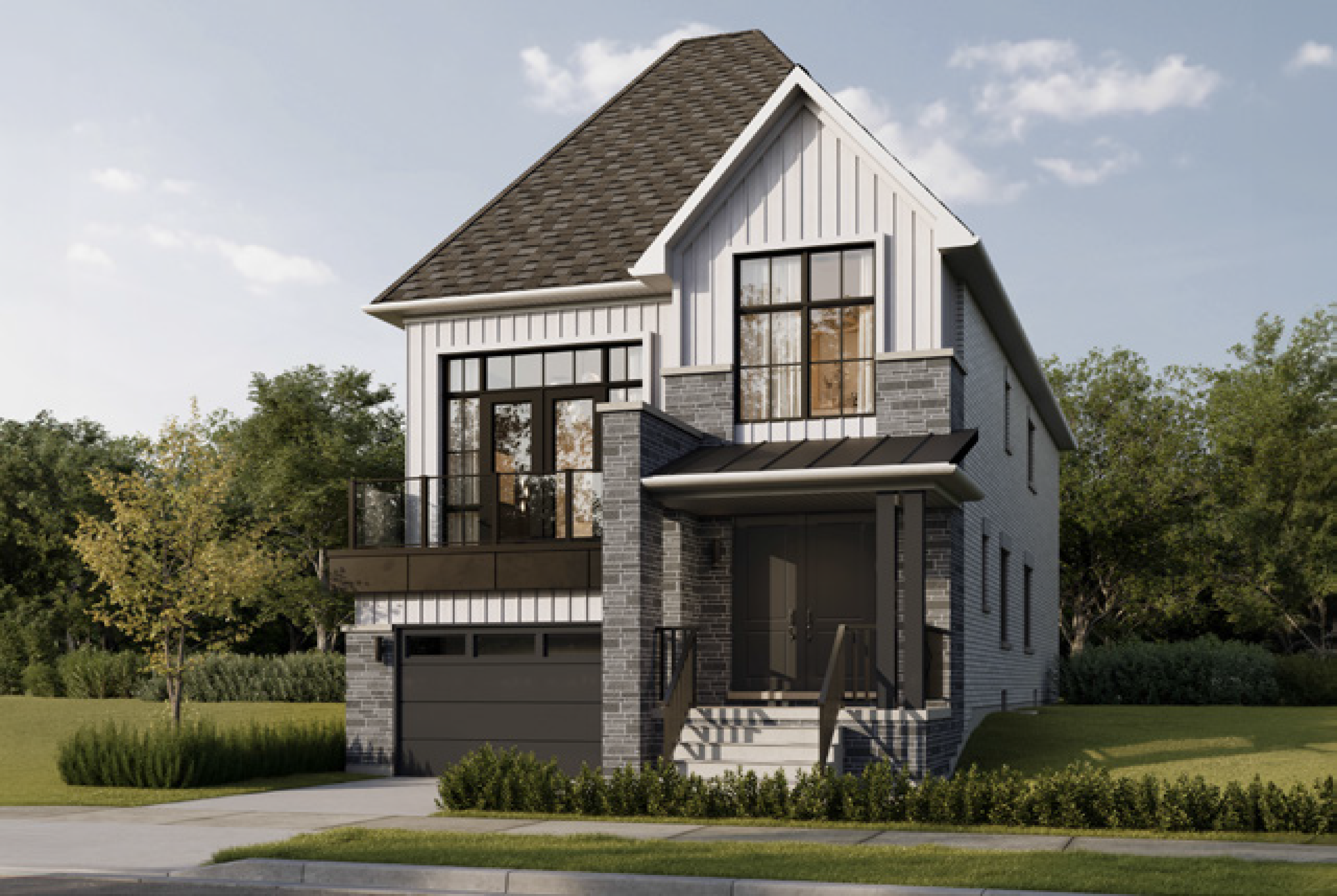 The 32 inch aster detached Exterior Render Image